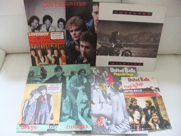 Andere Loverboy ,United Balls ,Dexys Midnight Runners - Flera titlar - LP - Olika pressningar (se beskrivning) - 1980