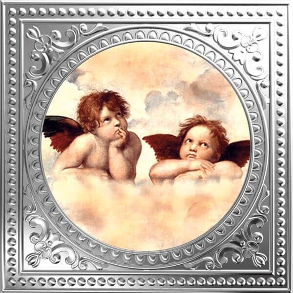 紐埃. 1 Dollar 2018 Angels - Raffaello Sanzio Da Urbino Divine - Guardians of Humanity, (.999) Proof  (沒有保留價)