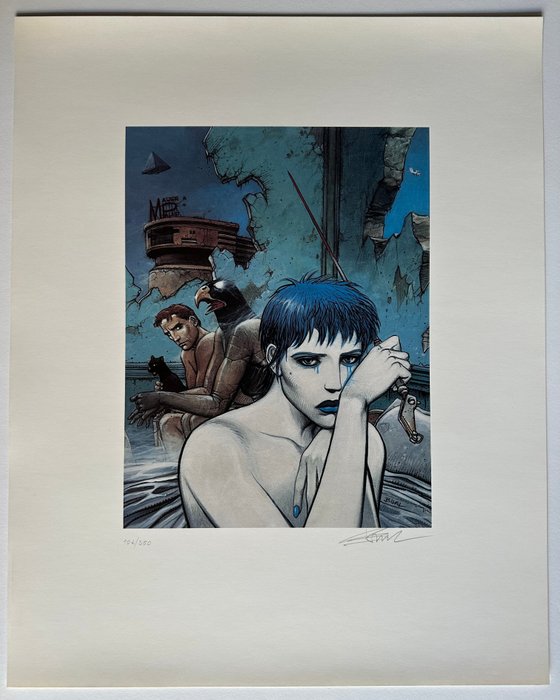 Bilal, Enki - 1 Offset Print - La Trilogie Nikopol - La Femme piège - 1988