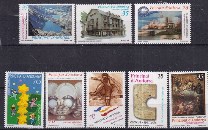 Andorra 2000/2011 - Täydellinen kokoelma Andorra postimerkkejä 2000/2011 uudenveroisessa kunnossa ilman leimakiinnitystä - edifil 276/390