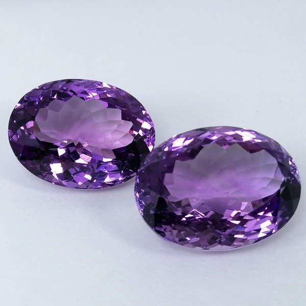 2 pcs  紫水晶 - 36.25 ct