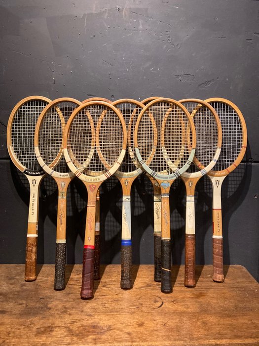 1950 - 1970 Colecția de rachete de tenis Penguin 