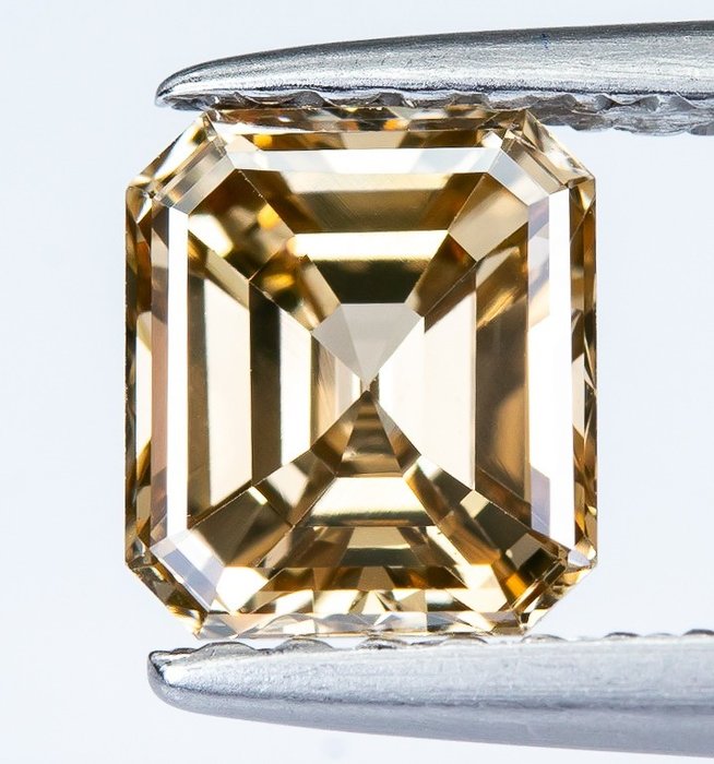 Diamante - 0.87 ct - Marrón amarillento de fantasía natural - VS2 *NO RESERVE*