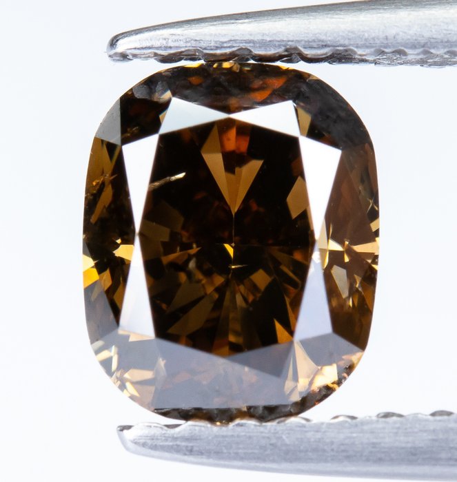 Diamant - 1.01 ct - Natural Fancy Maro portocaliu închis - I1 *NO RESERVE*