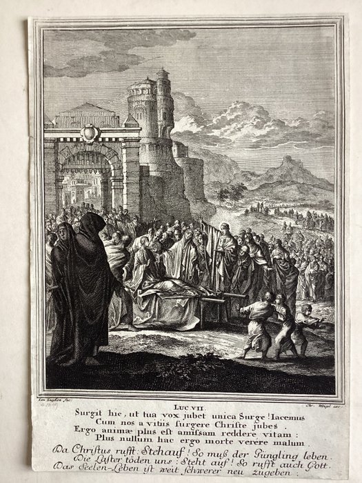 Jan Luyken (1649-1712) - Raising of Lazarus