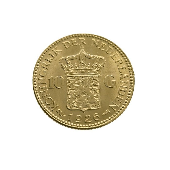 Pays-Bas. Wilhelmina (1890-1948). 10 Gulden 1926