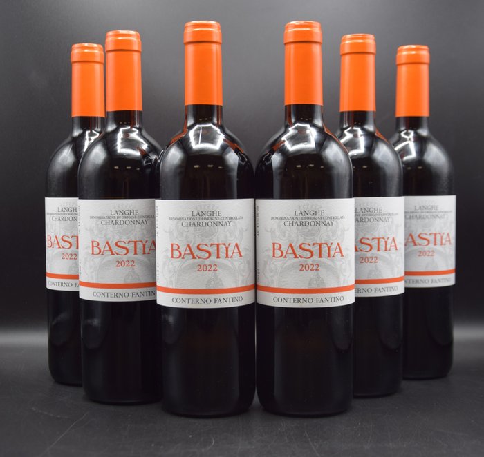 2022 Conterno Fantino, Chardonnay "Bastia" - Langhe DOC - 6 Flasker  (0,75 l)