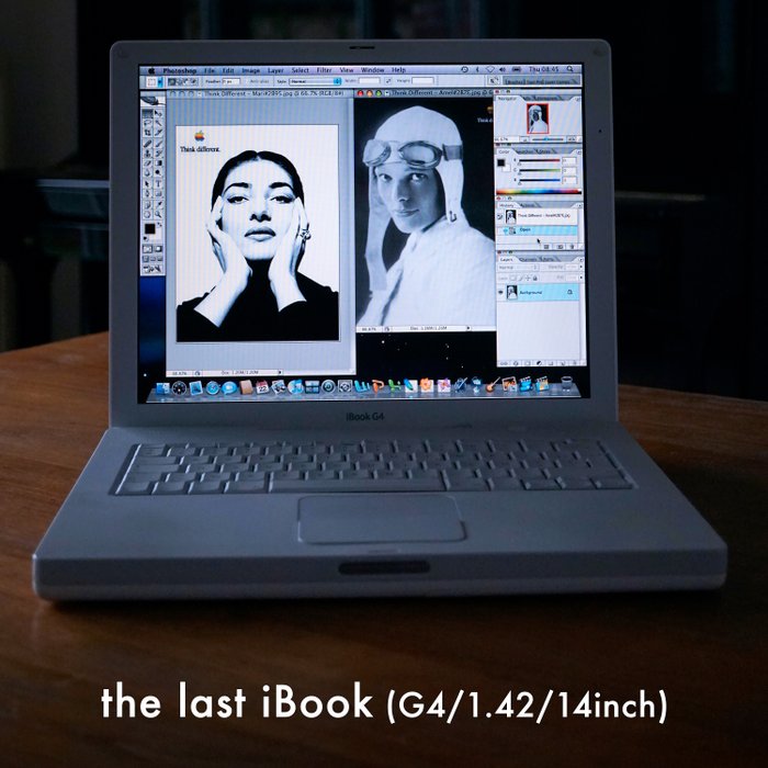 Apple QWERTY G4/ 1.42, 14-Inch: the last iBook model - iMac - Med erstatningseske