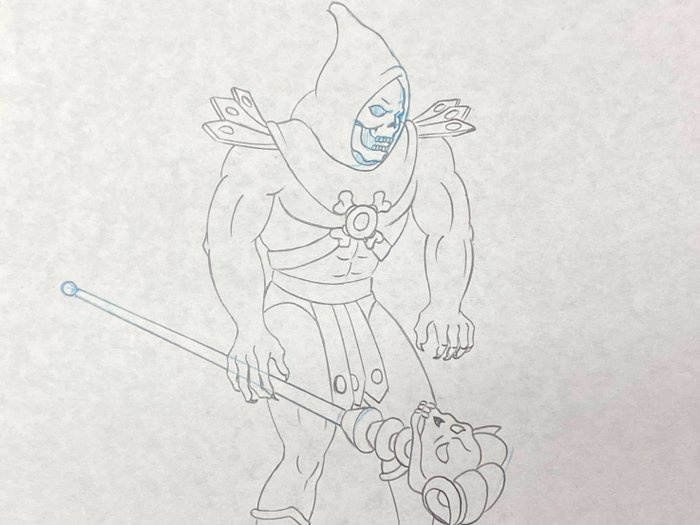He-Man and the Masters of the Universe - 1 Dessin d'animation original de Skeletor (1983)