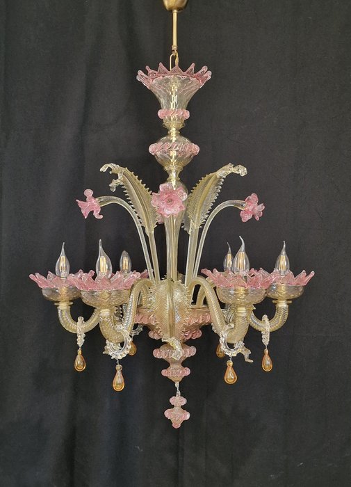 Vetreria di Murano - 枝形吊燈 (1) - 玻璃, 鐵（鑄／鍛）