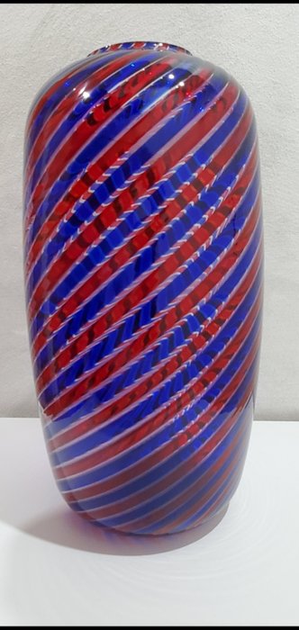 Venini - Vase -  ein Ritorte-Stock  - Glas