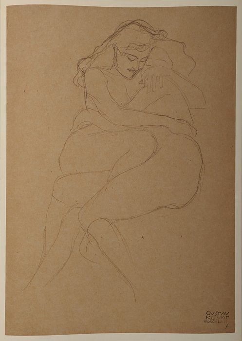 Gustav Klimt (1862-1918), after - Zwei sich umarmende weibliche Akte (1903/04)