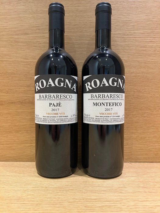2017 Roagna: Montefico Vecchie Viti & Pajè Vecchie Viti - 芭芭莱斯科 - 2 Bottles (0.75L)