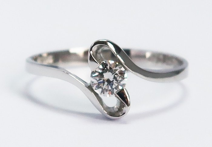 Ring Platina Diamant  (Naturlig) 