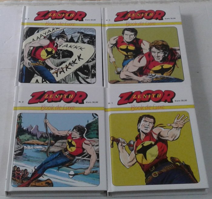 Zagor nn. 1/4 completa - Book de Luxe - 4 Complete series