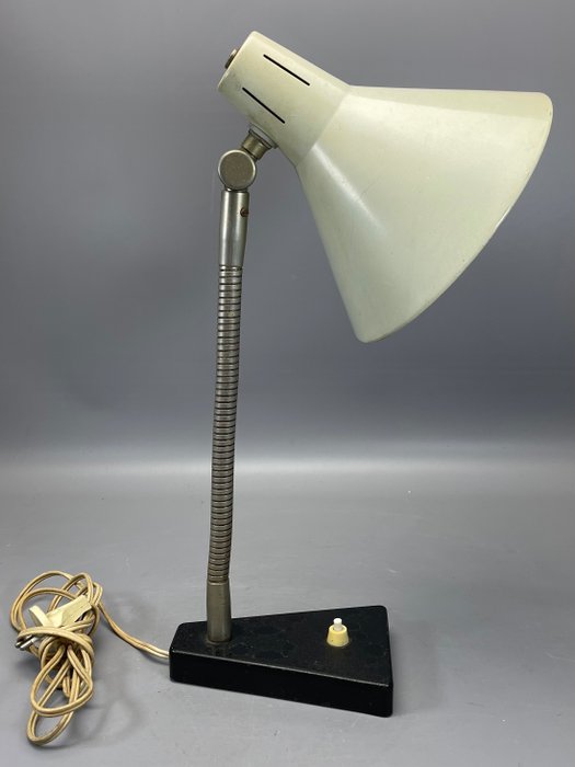 Hala - H.Th.J.A. Busquet - Lampe de bureau - Zonneserie - Bakélite, Métal, Textile