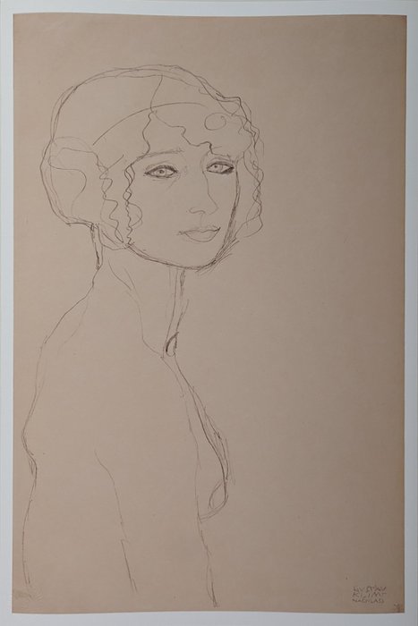 Gustav Klimt (1862-1918), after - Kopf und Schultern, weiblicher Akt (ca. 1916)