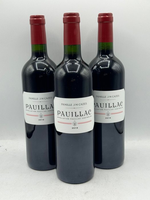 2019 Pauillac de Chateau Lynch Bages Famille J-M Cazes - Pauillac - 3 Flessen (0.75 liter)