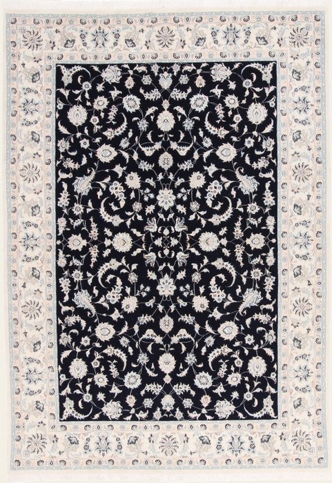 全新奢华 Nain 波斯地毯 - 羊毛和丝绸 - 小地毯 - 244 cm - 170 cm