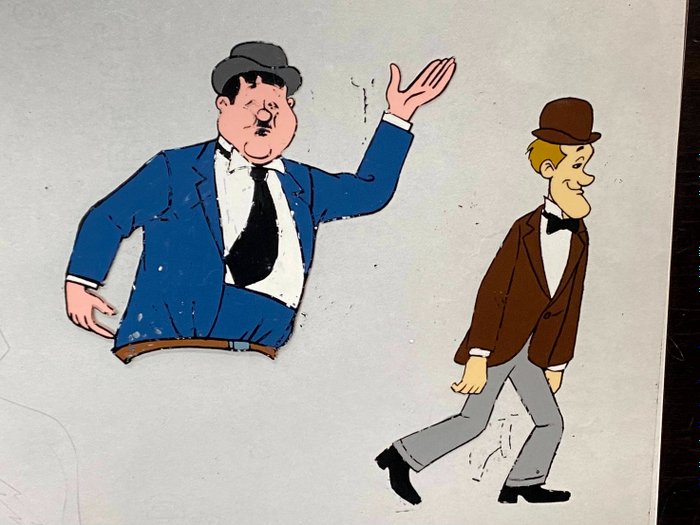 Laurel and Hardy - Animated TV Series (1966-1967) - - 2 Eredeti animációs Cels