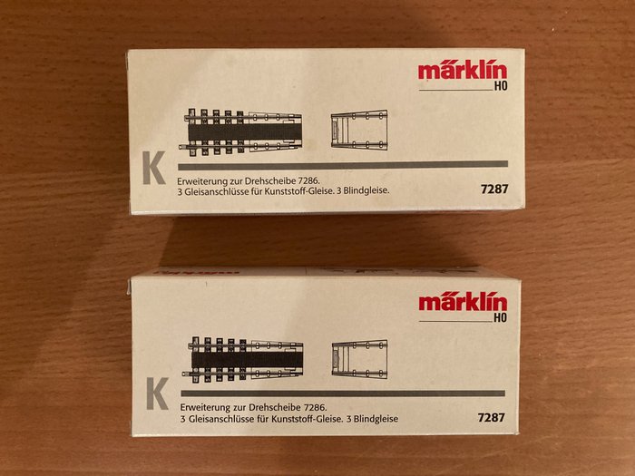 Märklin H0 - 7287 - 模型火車軌道 (12) - 兩個適用於 Märklin 7286 或 Fleischmann 6652 的擴充套件