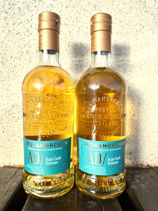 Ardnamurchan AD/Rum Cask Release - Original bottling  - 70cl - 2 bottles