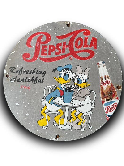 Pepsi Cola - Enamel plate - Enamel