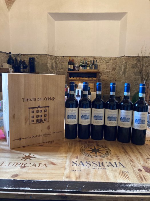 2019 La Poderina - Brunello di Montalcino - 6 Flasker  (0,75 l)