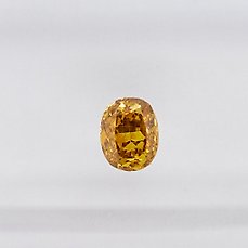 1 pcs Diamant – 0.29 ct – ovaal – NO RESERVE PRICE – Fancy Intense Brownish Yellow – VS2