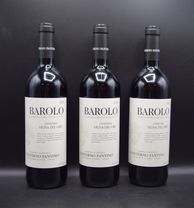 2020 Conterno Fantino, Ginestra  Vigna del Gris - Barolo - 3 Flasker (0,75 L)