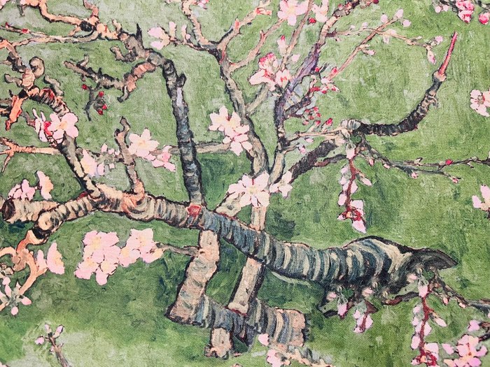 Exclusive Almond Blossom Theme Fabric - - Upholstery fabric  - 300 cm - 280 cm