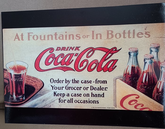 Coca Cola - Sinal publicitário - Coca Cola - Aço