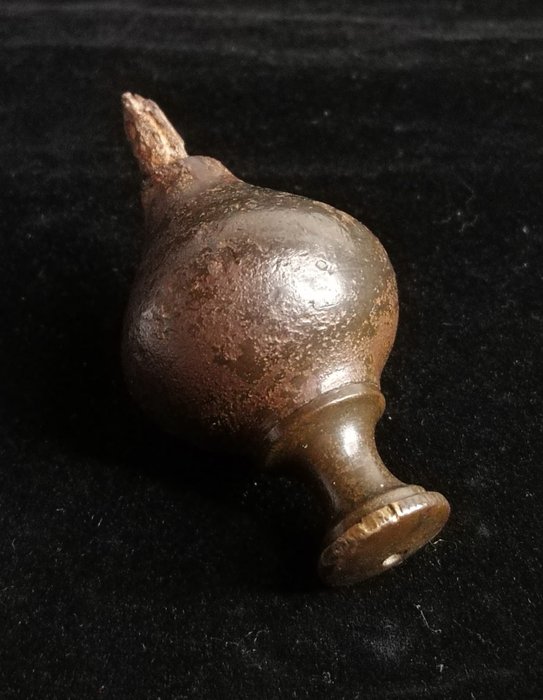 Senmiddelalder Bronze, Jern Dekoreret Plumbob - 55 mm  (Ingen mindstepris)