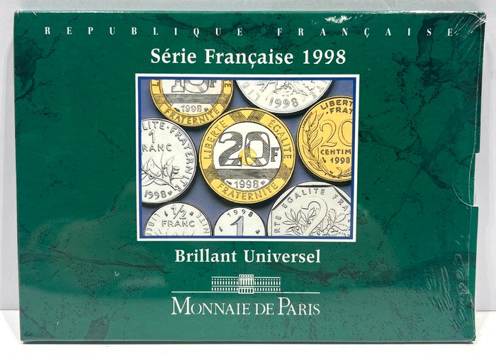 法國. Fifth Republic. Year Set (FDC) 1998 (10 monnaies)