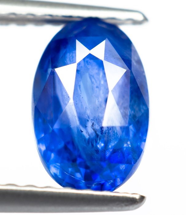 无保留 - 鲜艳的蓝色（锡兰） 蓝宝石 - 2.08 ct