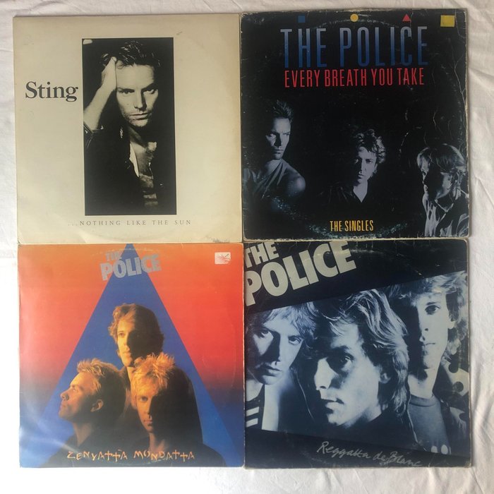 Sting+The Police - Nothing Like The Sun 2xLP Album (double album) (Near Mind)+Every Breath You Take (The - 2 x álbum LP (álbum duplo) - 1979