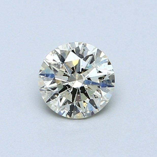 1 pcs Diamante - 0.51 ct - Redondo, Brilhante - M - I1