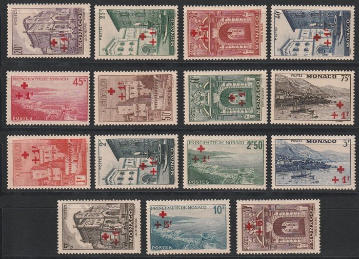 Monaco 1940 - Stampe della Croce Rossa