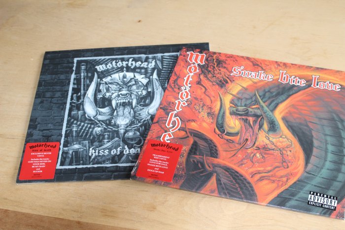 Motörhead - Kiss Of Death + Snake Bite Love / Coloured Vinyls - LP 专辑（多件品） - Coloured vinyl, Reissue - 2021