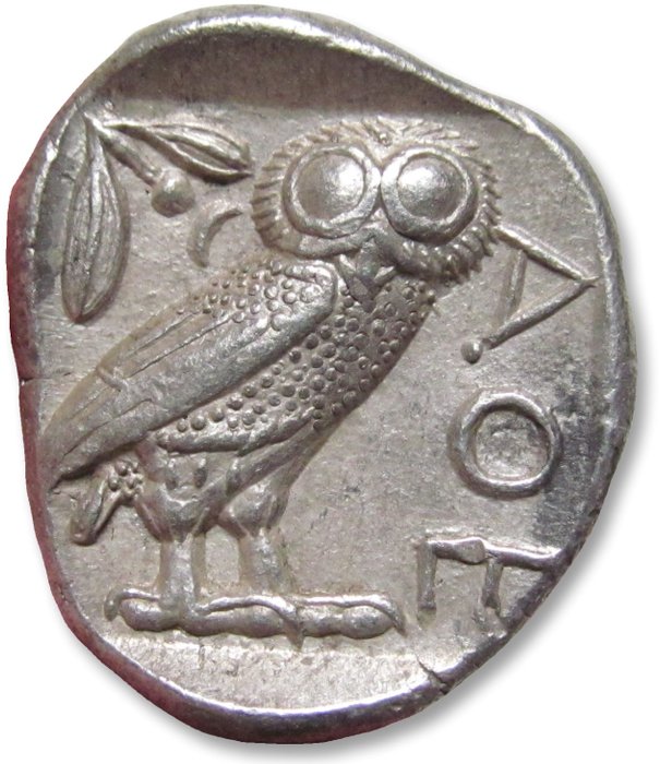 Attica, Athens. Tetradrachm 454-404 B.C. - beautiful high quality example of this iconic coin -