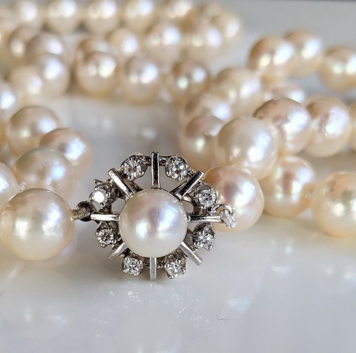 Necklace - White gold - Diamond 