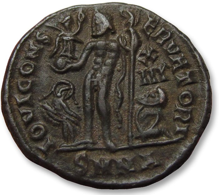 羅馬帝國. Licinius I (AD 308-324). Follis Nicomedia mint, 1st officina circa 321-324 A.D - mintmark SMNA -