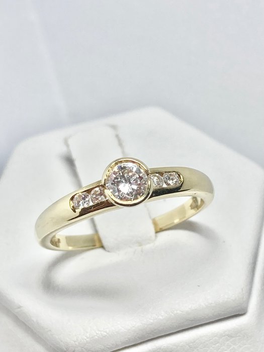 Pala Diamond - 0.56 ct - Δαχτυλίδι Κίτρινο χρυσό Διαμάντι
