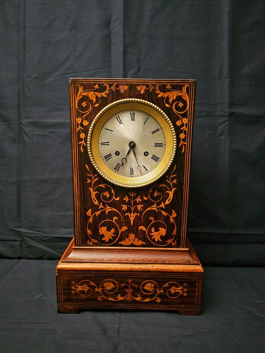 Pendule de cheminée - Horloge de table - Bois, Bois, palissandre - 1800-1850