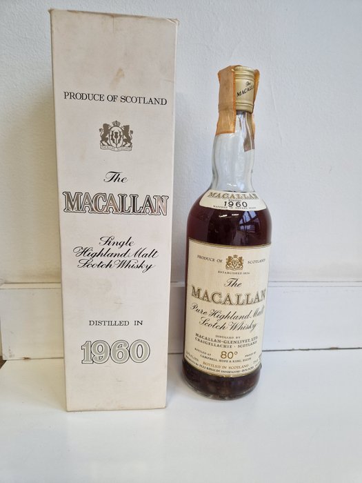 Macallan 1960 - Campbell, Hope & King - Original bottling  - b. 1970-tallet - 75cl