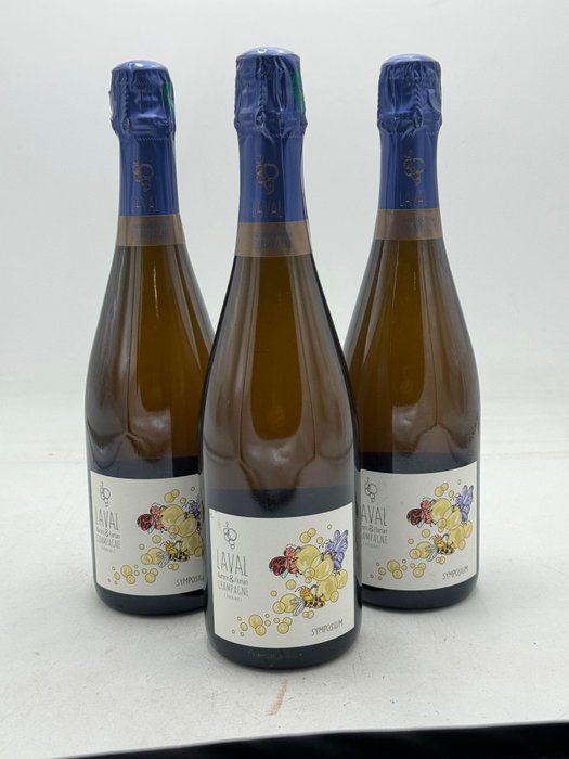 Laval, Aurore & Florian Laval Symposium - Champagne Brut Nature - 3 Flasker  (0,75 l)