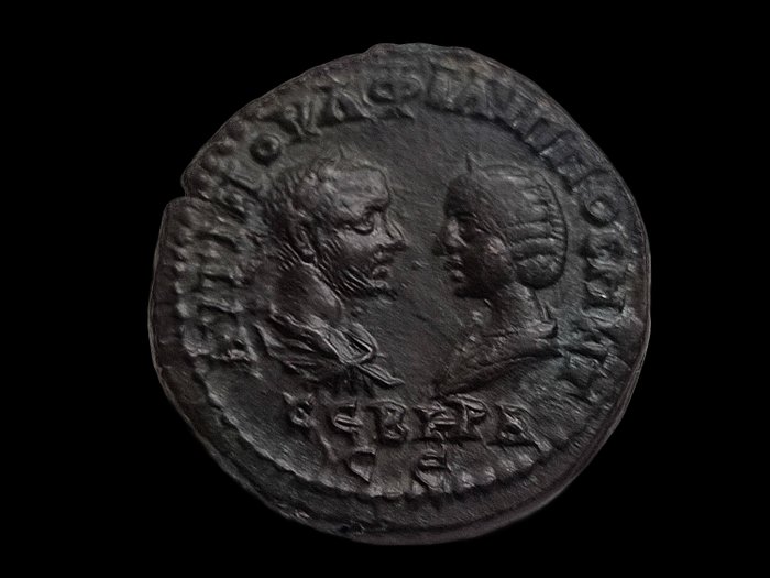 Thrace, Mesembria. Philip I (AD 244-249). Æ 26. with Otacilia Severa