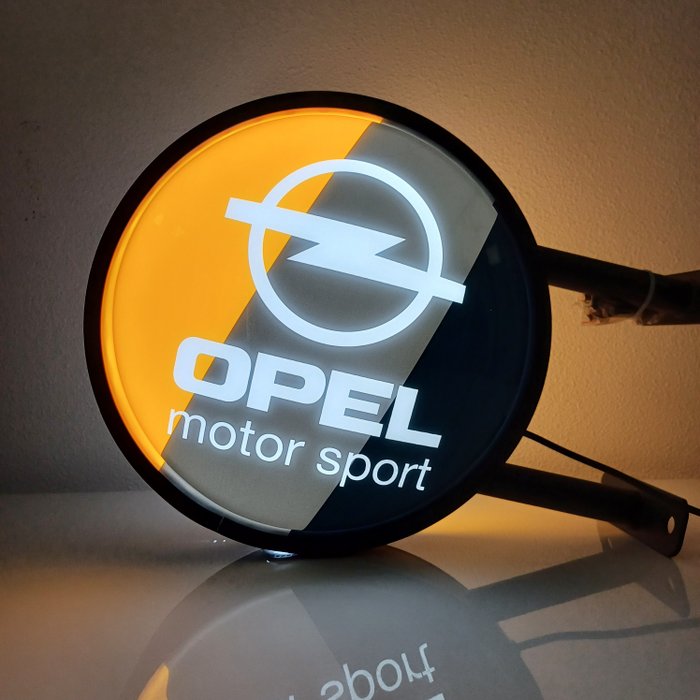 Opel Motorsport verlicht Wandbord - Caisson lumineux - Métal