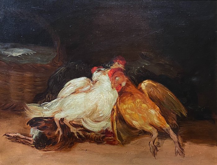Spanish School (XX), After Francisco de Goya - Dead fowl