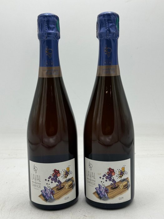 Laval, Aurore & Florian Laval Olim Rosé - 香檳 Extra Brut - 2 瓶 (0.75L)